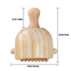 Special Promotion Handheld Wood Swedish Cup with Roller Wooden Therapy Massage Cups Wood Therapy Tools For Body Shaping