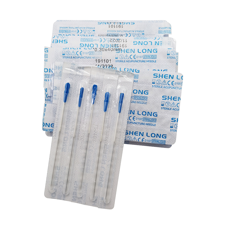 Sliver Handle Disposable Sterile Acupuncture Needle 