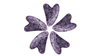 Manufacturers Direct Sales Pure Natural Amethyst Heart-Shaped Guasha Scraping Board Body Massager