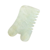 High Quality 100% Natural Jade Comb Xiuyan Jade Massage Tool Natural Light Green Jade Head Massage Tool 