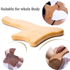 Wooden Guasha Wood Therapy Massage Tools Gua Sha Massage Wood Tool Lymphatic Drainage One-Handed