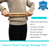 Hot Sale Wood Therapy Roller Massage Tool Wood Massage Tools Handheld Wooden Massage Roller Home Use Guasha Tools