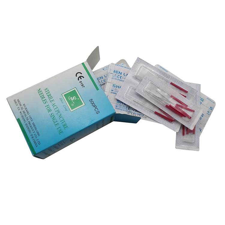 Wholesale 500pcs/box Plastic Handle Disposable Sterile Acupuncture Needle 