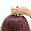 Wholesale Wooden Handle Jade Brush Massage Scalp to Reduce Hair Loss