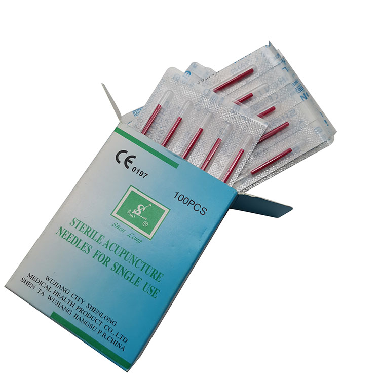 Plastic Handle Disposable Sterile Acupuncture Needle 