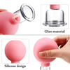 4Pcs Glass Cupping Massage Silicone Vacuum Suction for Instantly Ageless Skin Anti Cellulite Wrinkle