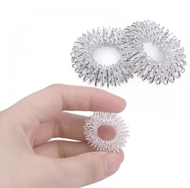 Acupuncture Finger Massage Ring Improving Blood Circulation Spiky Sensory Health Care Body Massager Relax Hand Massage Tool