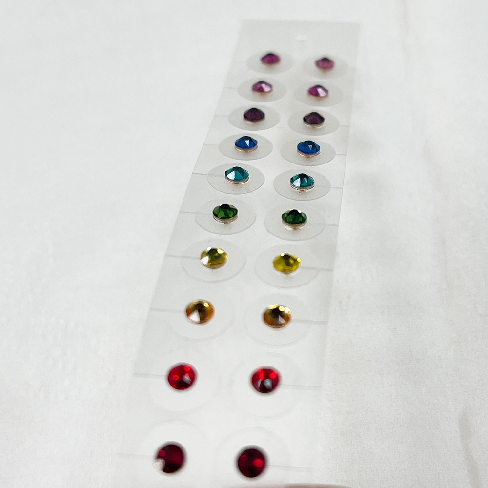 Factory Wholesale Best Selling High quality Swarovski colored diamond ear patches set