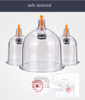 Hot Selling 6 Cups Kangzhu Cupping Vacuum Set Vacuum Cupping Machine