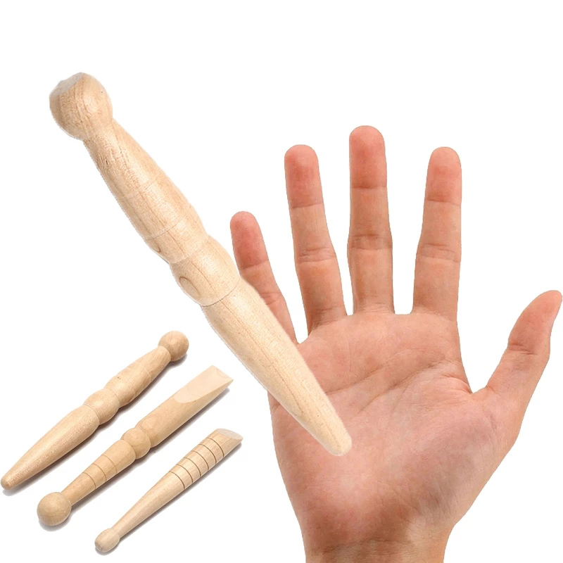 Traditional Thai Massage Tool Wooden Reflexology Stick Set for Body