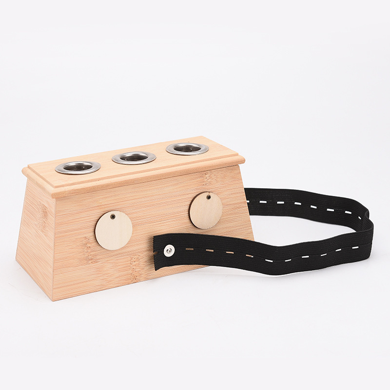 High Quality Three Hole Moxibustion Wooden Moxa Container