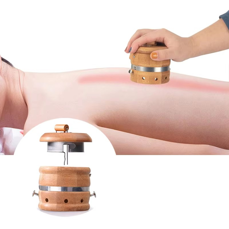 cm Moxibustion Box Household Burner Moxa Roll Stick Holder Neck Body Naval Acupoint Massage for Acupuncture