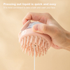 Press shampoo massage comb head bath brush grab head silicone shampoo bath brush