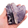 Manufacturers Direct Sales Pure Natural Amethyst Heart-Shaped Guasha Scraping Board Body Massager