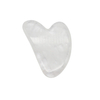 White Crystal Heart Shaped Gua Sha Board Guasha Massage Therapy Tool Wrinkle Prevent for SPA Acupuncture