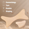 Natural Wooden X-shaped Gua Sha Board Wood Therapy Massage Tools Facial Body Anti Cellulite Deep Tissue Massager