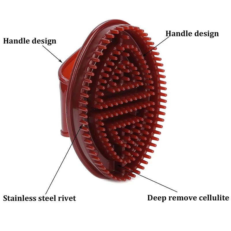 Meridians Massage Brush Whole Body Relaxation Massage Comb Essential Oil Brush Gentle Natural Cellulite Massager