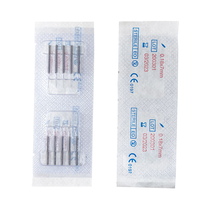 SHENLONG Handle Needles Sujok Needles 0.18X7mm Acupuncture Needle Dry Needling Acupoint Health 100 PCS