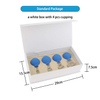 Glass Facial Cupping Glass Silicone Vacuum Suction Massage Cups Anti Cellulite Lymphatic for Eyes Face Body  4PCS