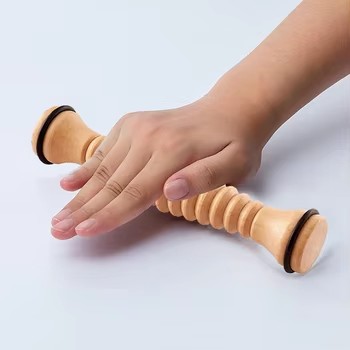 new 2024 products wood therapy massager Handheld Wood Massage Roller Body Back Wooden Foot Roller Foot Massager for Relaxation