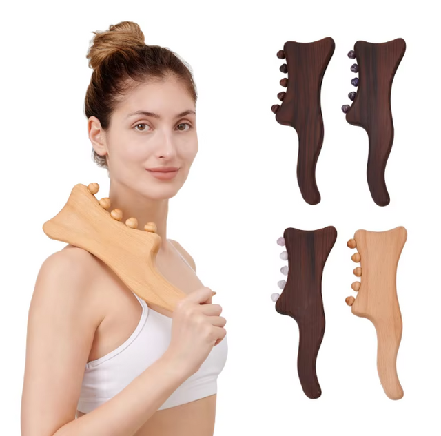 Best Choice Low [rice Wood Therapy Massage Tools Hot Sale Guasha Stick Wooden Scrapping Stick Gua Sha Board Massage