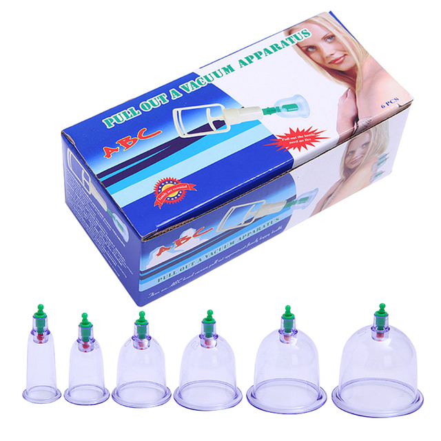 Wholesale 6 Cans Vacuum Cupping Machine Manual Cupping Massage Device Traditional Chinese Medicine Cupping Cups Beauty Health