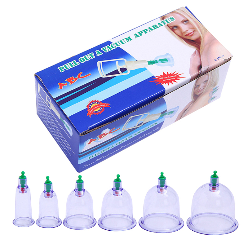 Wholesale 6 Cans Vacuum Cupping Machine Manual Cupping Massage Device Traditional Chinese Medicine Cupping Cups Beauty Health