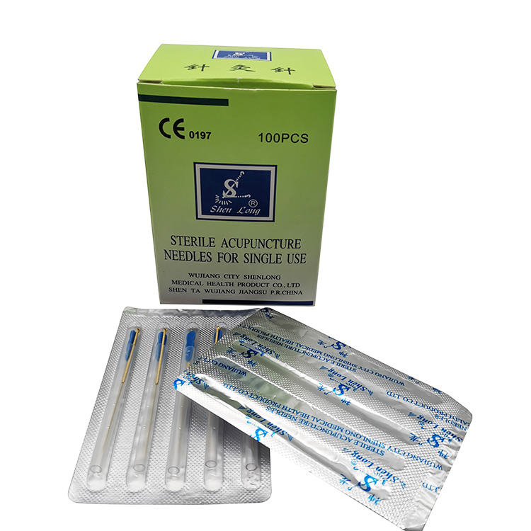 Hot Selling Gold Coated Disposable Sterile Acupuncture Needle 