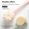 Long handle bath brush Soft bristle 2-in-1 bath brush back scrub Double-sided bath brush