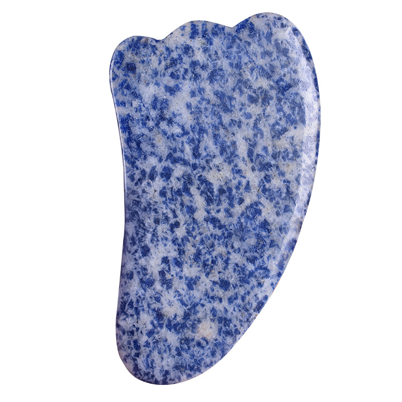 Wholesale Price Natural Jade Anti Aging Guasha Tool High Quality Blue Spot Gua Sha Massage Products for Body Face