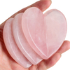 Premium Quality Heart Shape Guasha Board Natural Rose Quartz Jade Stone Ghuasha Scraping Muscle Massage Board