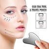 Hot Sale Handle Terahertz GuaSha board Facial and Eye Massage tool Support Custom Logo with Different Type