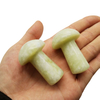 XiuYan Jade Mushroom Shape Massage Tool Light Green Face Massage Tool