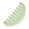 Factory Price Natural Jade Round Shaped Hair Comb Natural Xiuyan Jade Head Massage Tool Scalp and Body Massagers Comb