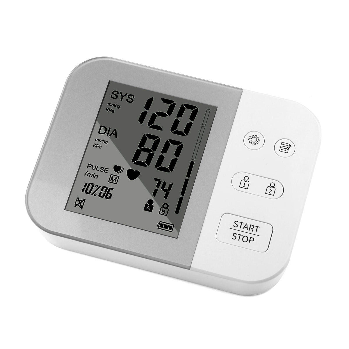 Digital LCD Arm Wrist BP Blood Pressure Monitor Tensiometer Tonometer Automatic Sphygmomanometer Heart Rate Pulse Meter