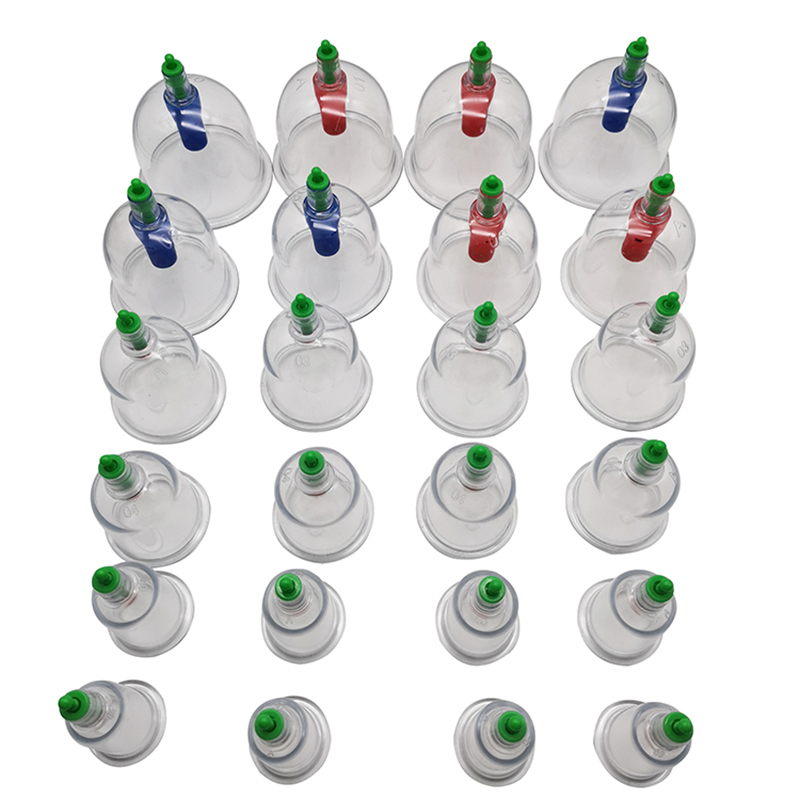 24 Cups Kangci Vacuum Cupping Body Vacuum Cupping Machine with CE Packing Vacuum Cupping Chinese Therapy Set