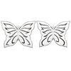 Butterfly eyeliner eyeshadow with non-woven eye makeup auxiliary sticker