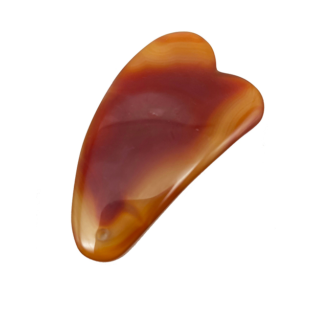 100% Natural Stone Red Agate Guasha Board