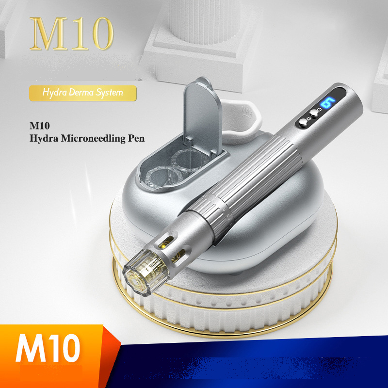 UHOOMA's new product launch: M10 Microcrystal Skin Care Device with Hollow Design, Red and Blue Light Memory Button Microcrystal Pen