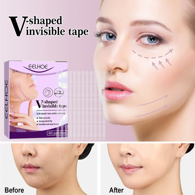 Face Lift Tape Lift Firming Face Double Chin Lift Tape V Face Melon Seed Face Invisible lift tape