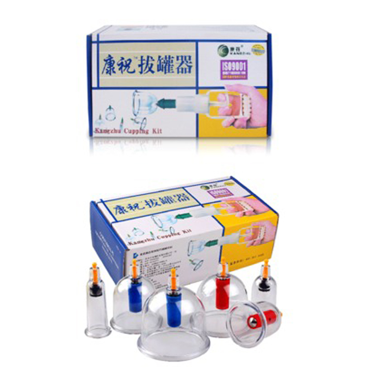 Hot Selling 6 Cups Kangzhu Cupping Vacuum Set Vacuum Cupping Machine