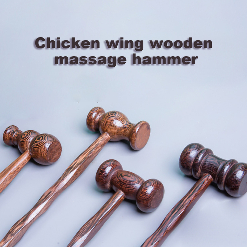 Wooden Duck Egg Massage Health Stick Knock Back Meridians Hammer