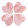 Premium Quality Heart Shape Guasha Board Natural Rose Quartz Jade Stone Ghuasha Scraping Muscle Massage Board