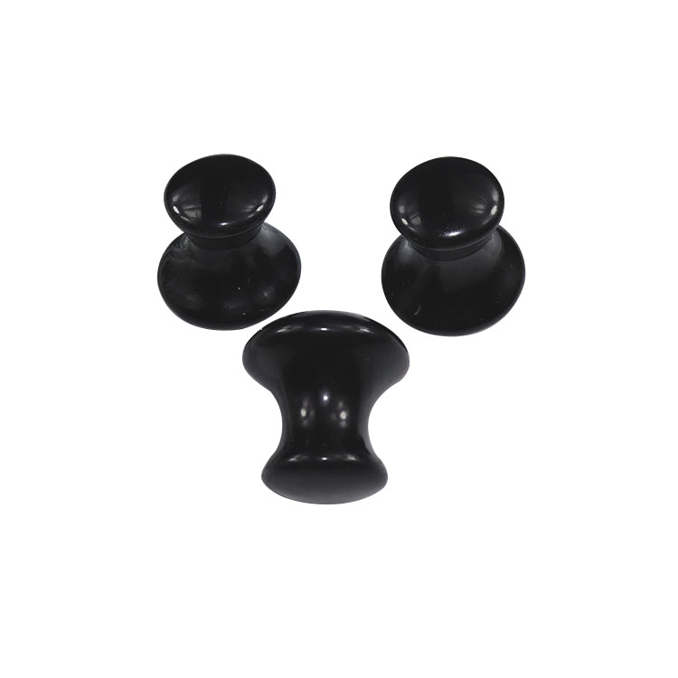 High Quality Natural Obsidian Mushroom Shaped Guasha Treatment Facial Massager Tools