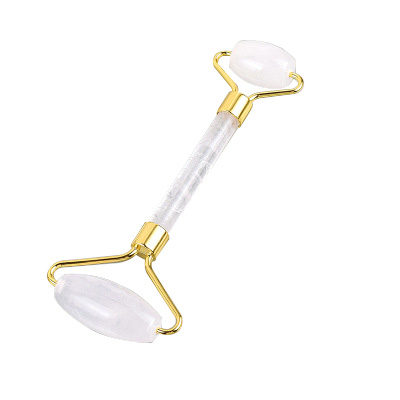 High Quality Jade Roller Facial Massage White Crystal Face Roller Massage