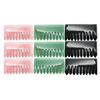 Natural Jade Rose Quartz Crystal Pink Jade Stone Guasha Scalp Head Comb Rose Quartz Hair Massage Comb Head Massage Tool