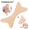 Natural Wooden X-shaped Gua Sha Board Wood Therapy Massage Tools Facial Body Anti Cellulite Deep Tissue Massager