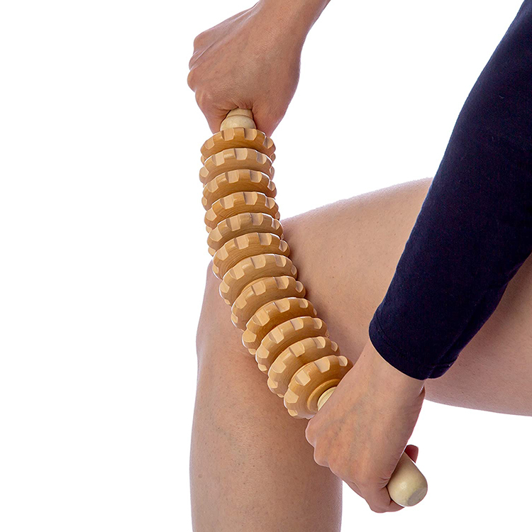 Hot Selling Natural Wooden Anti Cellulite Body Massage Health Care Roller