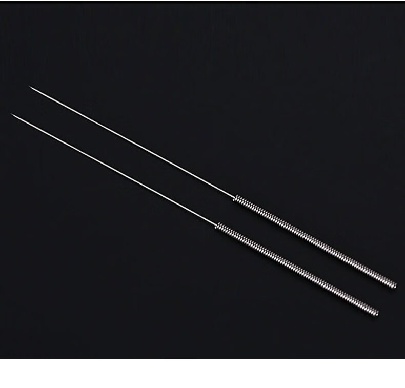 HUANQIU Brand Disposable Independently Packaged Sterile Stainless Steel Handle Acupuncture Needle with Tube