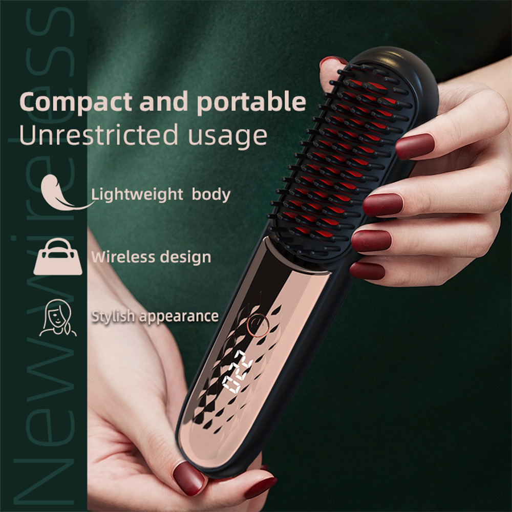 Cross-border electric spray massage comb scalp meridians comb red blue light hair comb care applicator Household electric